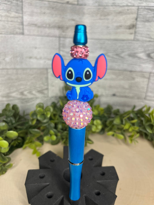 Stitch Pink Bling Pen