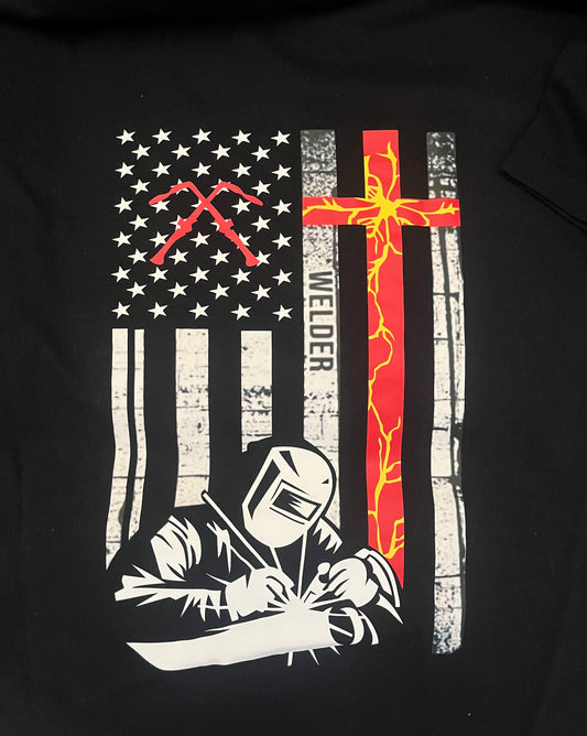 SCREEN PRINT Welder Flag