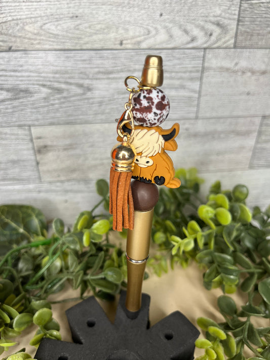 Cow Brown Tassel Pen