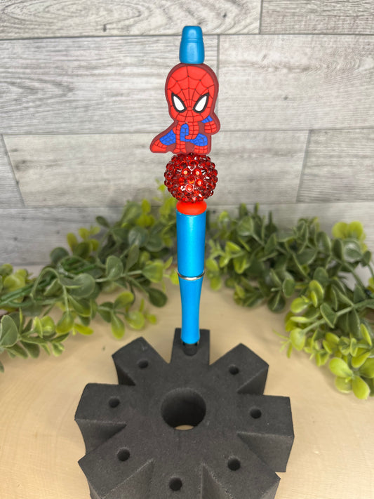 Spiderman Bling Blue Pen