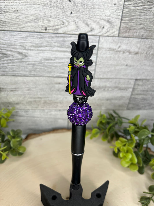 Maleficent Purple Bling Pen