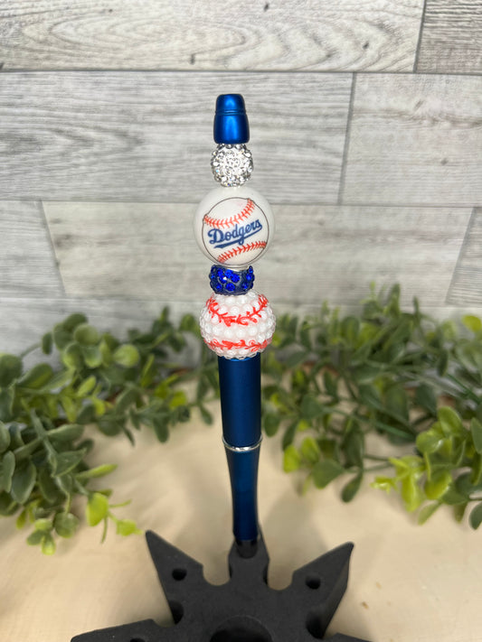 LA Dodgers Baseball Bling Pen