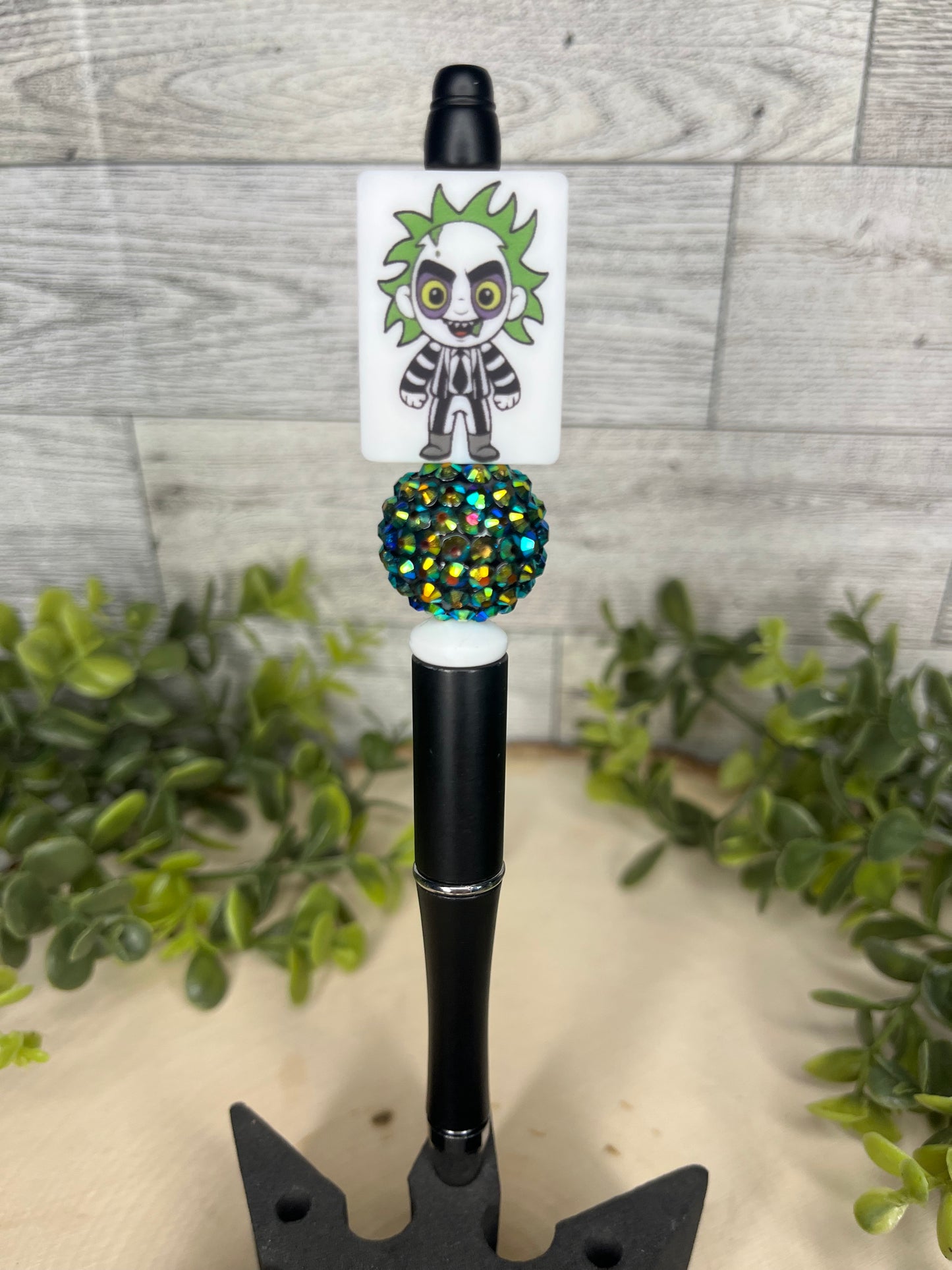 Beetlejuice Green Bling Pen