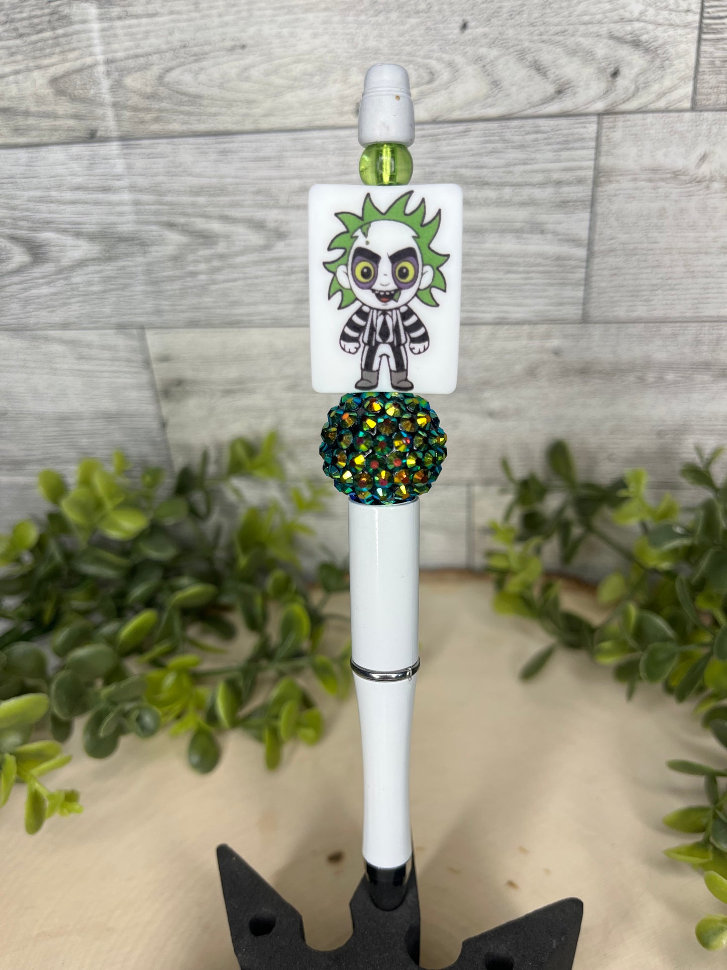 Beetlejuice Bling White Pen