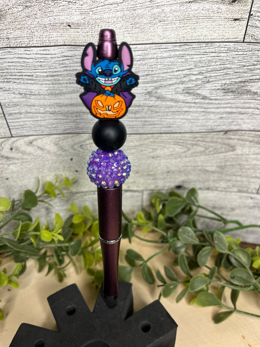 Stitch Pumpkin Purple Bling