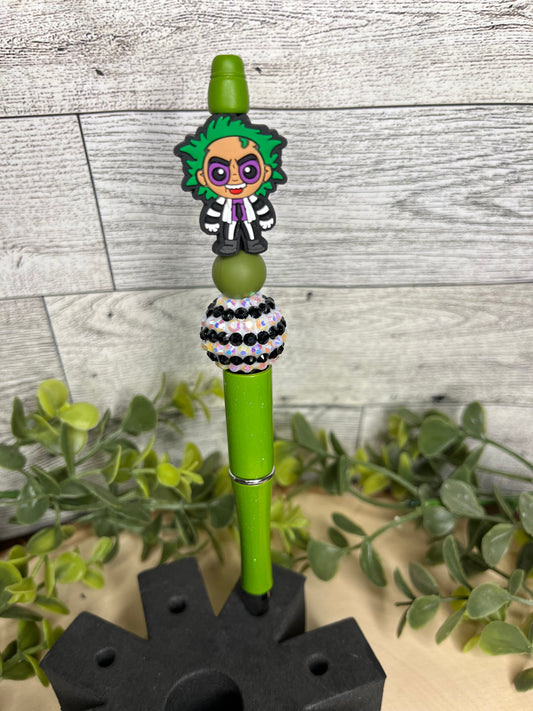 BeetleJuice Green Bling Pen