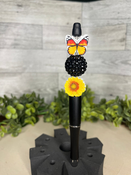 Butterfly & Sunflower Pen